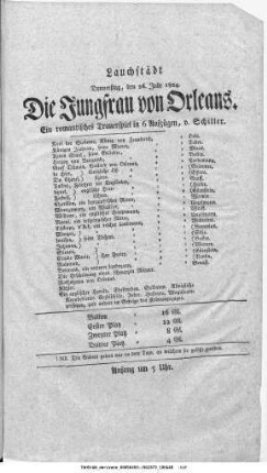 Die Jungfrau von Orleans