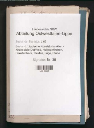 1. Pfarre (Superintendentur): Bestallung und Akzidenzien (Gebühren; auch: Einkünfte) des Superintendenten