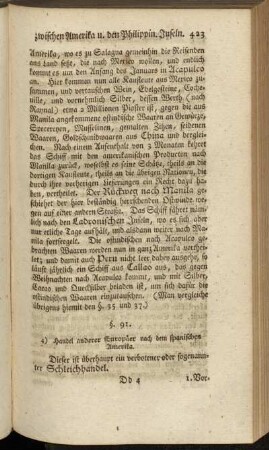 [4. Handel anderer Europäer mit dem Spanischen Amerika.]