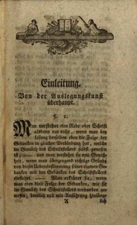 D. Gotthilf Traugott Zachariä Einleitung in die Auslegungskunst der heil. Schrift