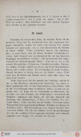 III. Inhalt