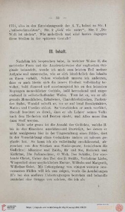 III. Inhalt