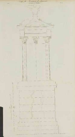 Abb.: Pl. 66 Coupe du Monument de Lysicrates.