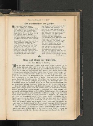 Altes und Neues aus Schleswig.