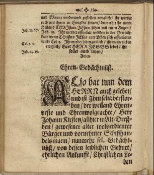 Ehren-Gedächtnüß.