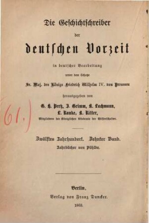 Die Jahrbücher von Pöhlde