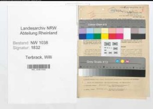Entnazifizierung Willi Terbrack , geb. 07.01.1898 (Ingenieur)