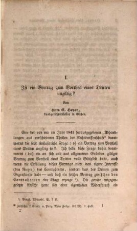 Zeitschrift für Civilrecht und Prozeß. 3. 1847