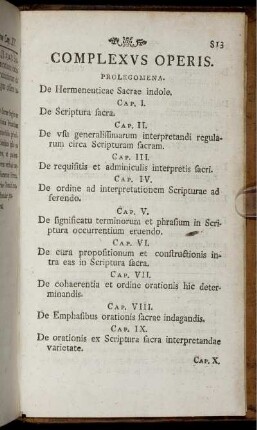 Complexus Operis.