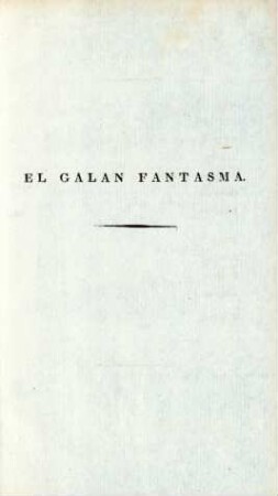 El galan fantasma
