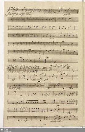 1794. Cavatina: Ah pietade mercede soccorso / Martín y Soler, V.