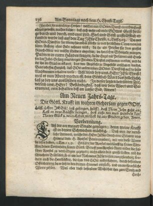 Am Neuen Jahrs-Tage