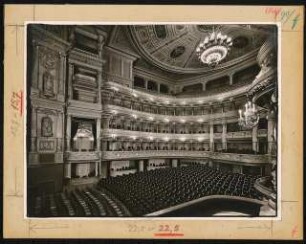 Königliches Hoftheater, Dresden: Ansicht Zuschauerraum und Proszenium