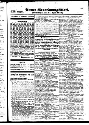 939. Ausgabe.Freitag, 14. April 1916