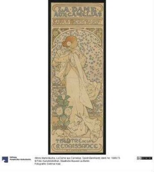La Dame aux Camelias. Sarah Bernhardt