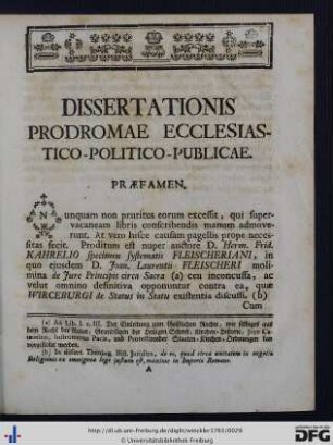 Praefamen.