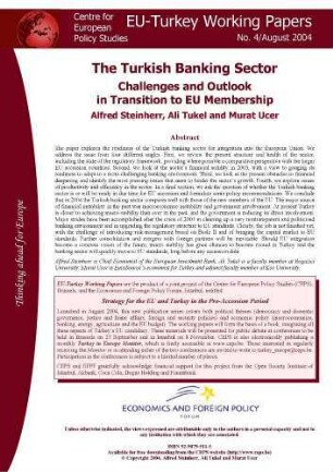 The Turkish Banking Sector: Challenges and Outlook in Transition to EU Membership