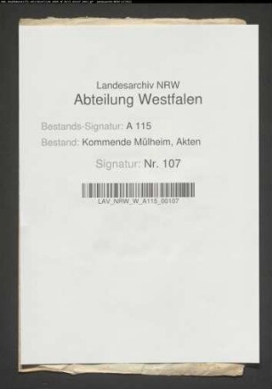 F. J. v. Heyden zu Ootmarsum übersendet der Kommende Waldenburg 100 Rtlr. (1650 Juni 18).