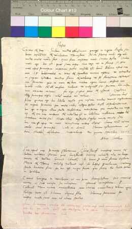 Luther an Spalatin. betrifft unter anderem: - Streitschrift gegen König Heinrich VIII. von. England. - Fürbitte für einen gefangenen Böhmen. - Übersendung des Rests des Neuen Testaments. - Verlöbnis Bugenhagens