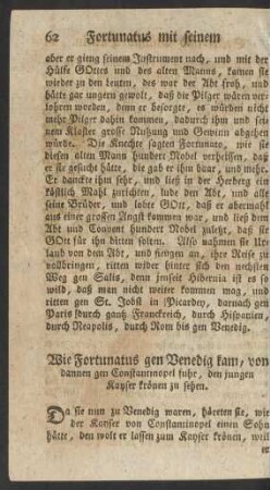 Wie Fortunatus gen Venedig kam, von dannen gen Constantinopel fuhr ...