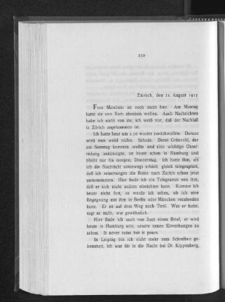 Zürich, den 21. August 1912
