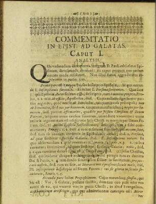 Commentatio In Epist. Ad Galatas