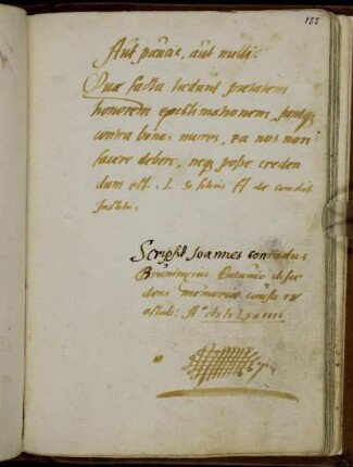 J. C. Bruningius, Padua 1574