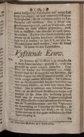 Vyftiende Eeuw.