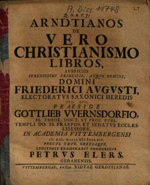 Arndtianos De Vero Christianismo Libros
