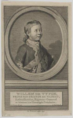 Bildnis des Willem de Vyfde, Prinz von Nassau-Oranien