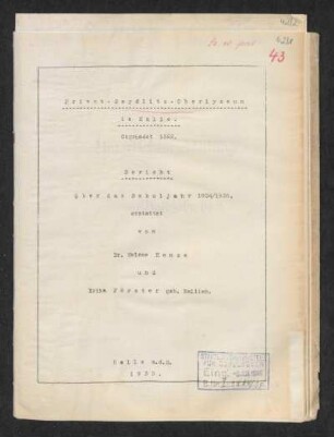 1934/35: Bericht ... - 1934/35