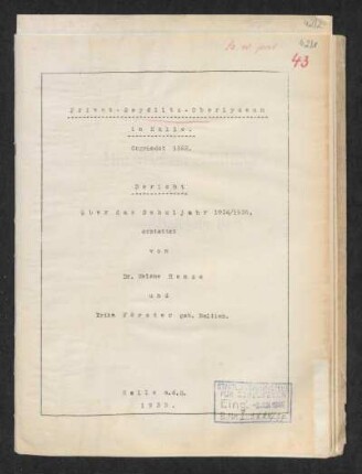 1934/35: Bericht ... - 1934/35
