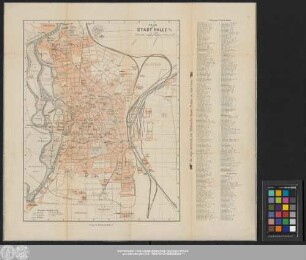 Plan der Stadt Halle A/S