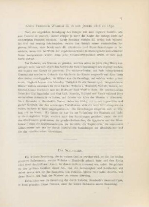 König Freidrich Wilhelm III. in den Jahren 1816 bis 1830