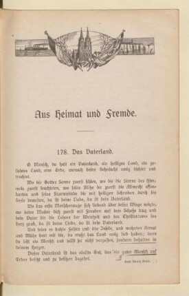 Aus Heimat und Fremde