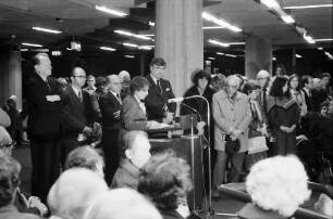 Freiburg: Ausstellung, Das ewige Gold der Menschen, Eröffnungsfeier in der Universitätsbibliothek
