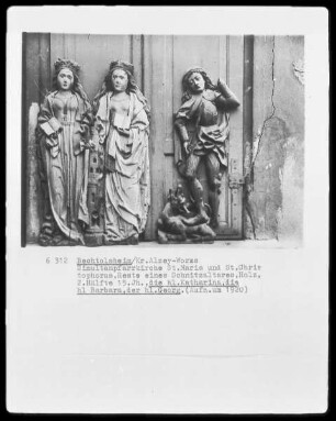 Die Heiligen Katharina, Barbara und Georg