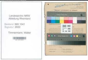 Entnazifizierung Walter Timmermann , geb. 11.08.1897 (Beamter)