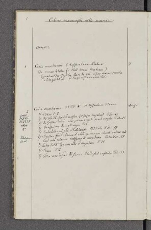 [Anonyme musikalische Handschriften.]