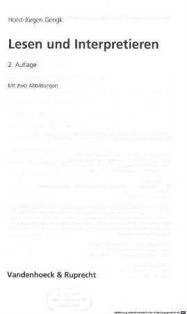 Lesen und Interpretieren