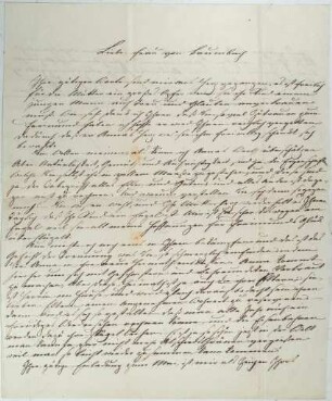 Korrespondenz von Bettina von Arnim an Luise von Baumbach