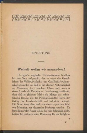 Weshalb wollen wir auswandern?