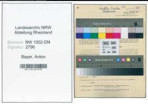Entnazifizierung Anton Bayer, geb. 25.10.1905 (Magazinverw.)