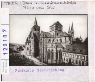 Trier, Dom und Liebfrauenkirche, Ansicht von Südwesten