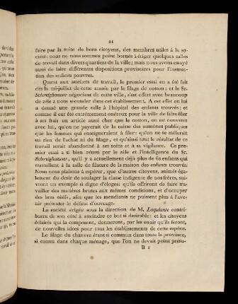11-19, Quant aux atteliers de travail, le premier ...