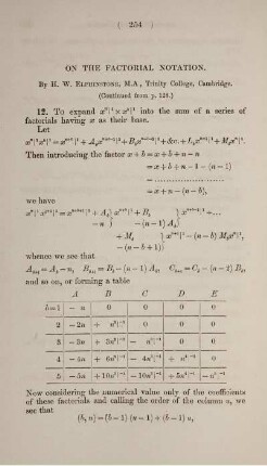 On the factorial notation.