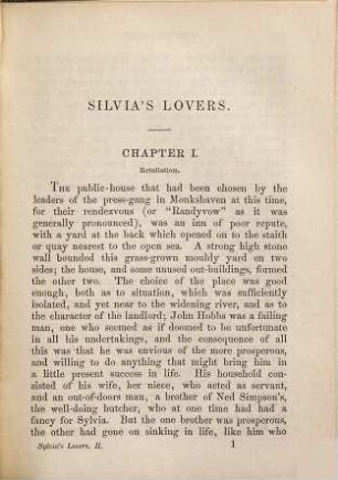 Sylvia's lovers, 2