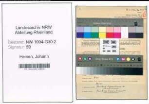 Entnazifizierung Johann Heinen , geb. 05.05.1904 (Bueroangestellter)