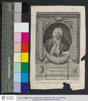 Jean Baptiste Rousseau : Né en 1670 / Aved pinx. ; Dupin sculp.
