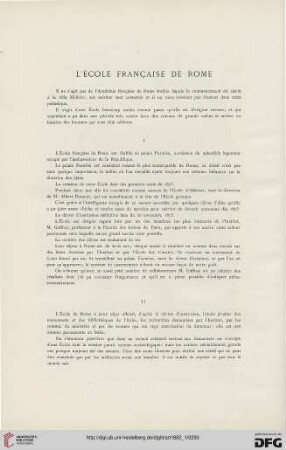 8: L' École Franҫaise de Rome